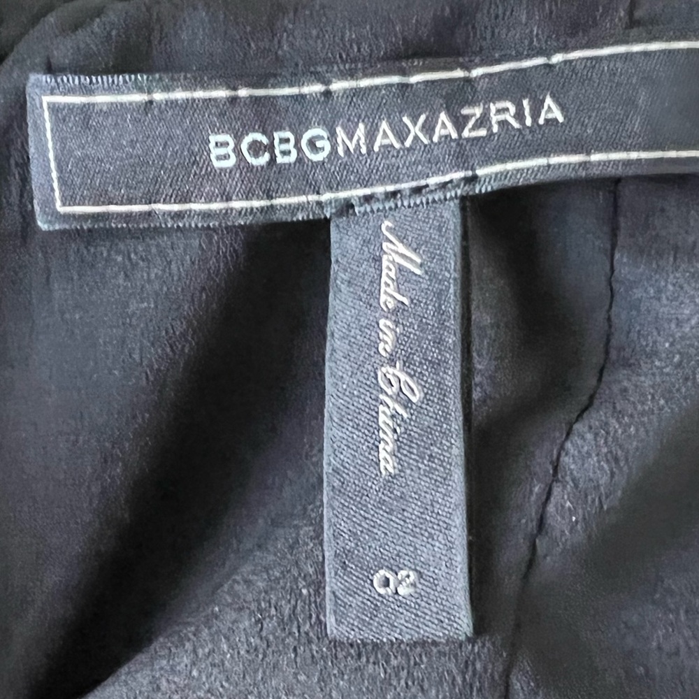 BCBGMaxAzria Black Angelinah Contrast Cutout Gown - Size 2 - Picture 13 of 13
